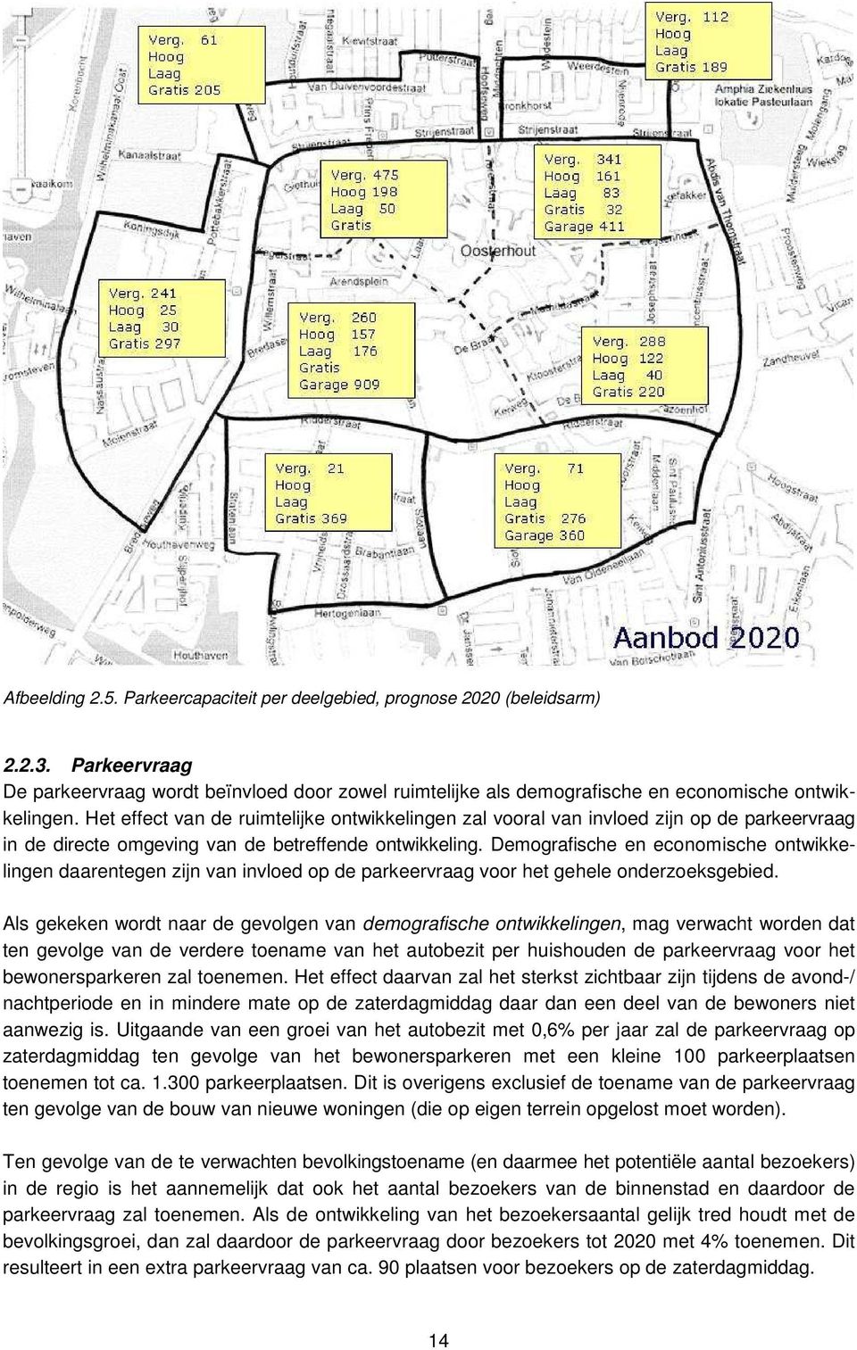 Demografische en economische ontwikkelingen daarentegen zijn van invloed op de parkeervraag voor het gehele onderzoeksgebied.