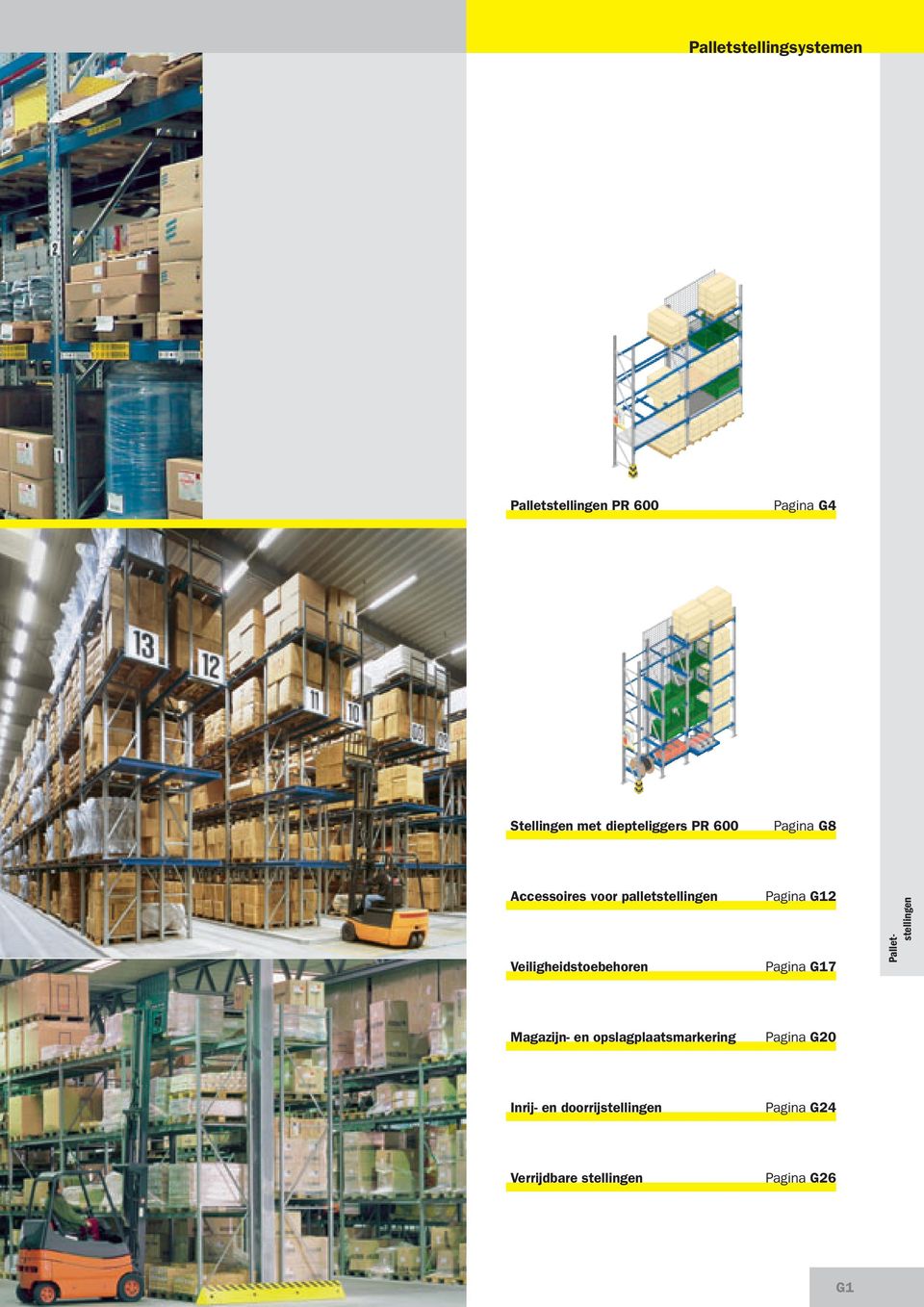 Velghedstoebehoren Pagna G12 Pagna G17 Palletstellngen Magazjn- en