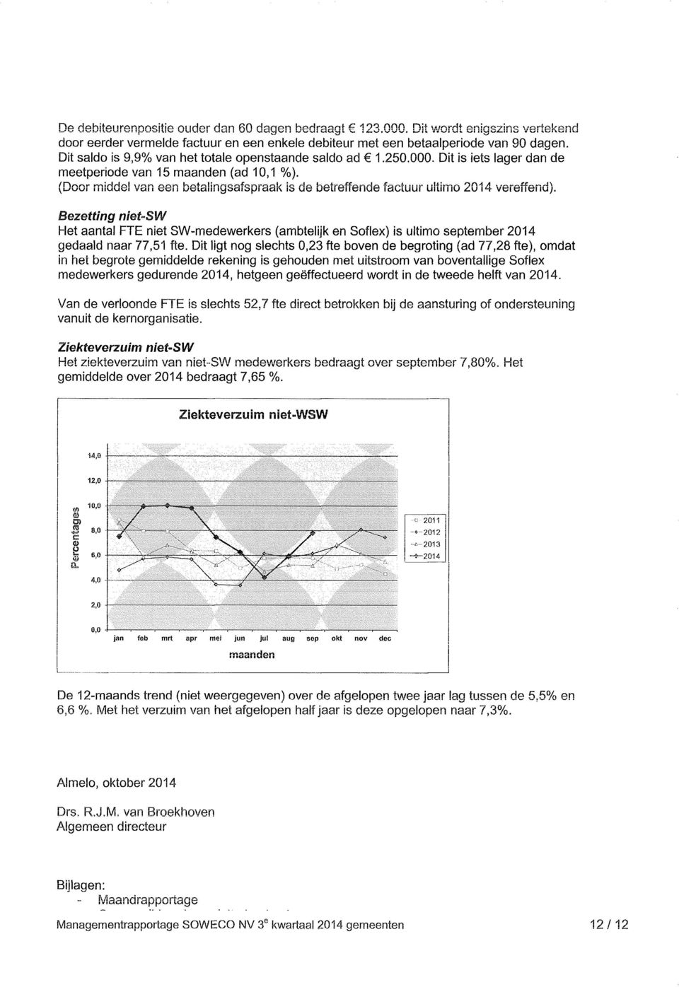 (Dr middel van een betalingsafspraak is de betreffende factuur ultim 2014 vereffend).