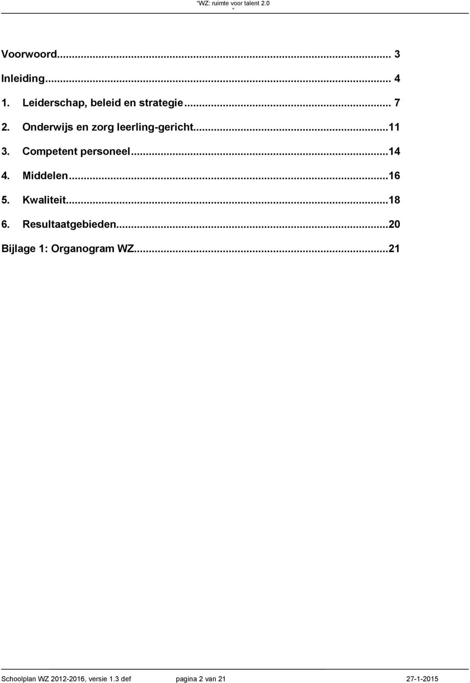 Middelen...16 5. Kwaliteit...18 6. Resultaatgebieden.