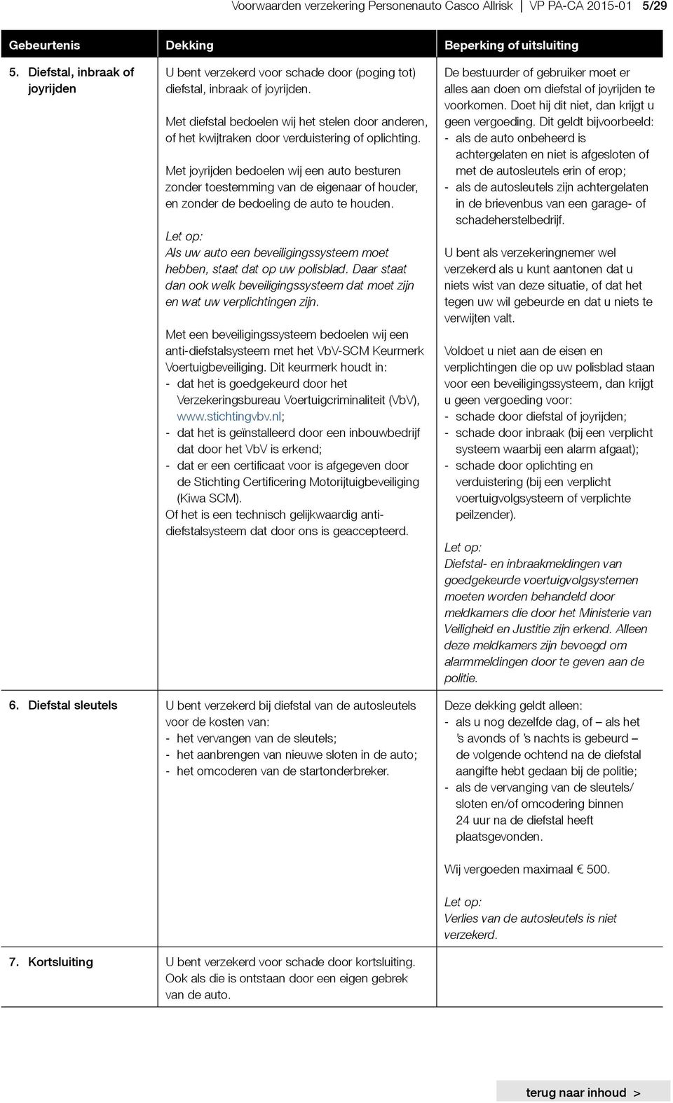 Met diefstal bedoelen wij het stelen door anderen, of het kwijtraken door verduistering of oplichting.