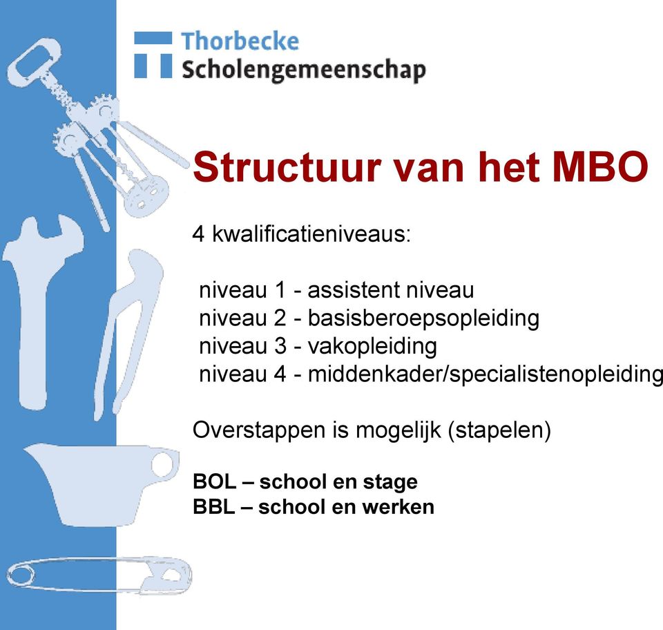 vakopleiding niveau 4 - middenkader/specialistenopleiding