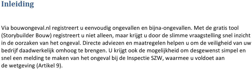 oorzaken van het ongeval.