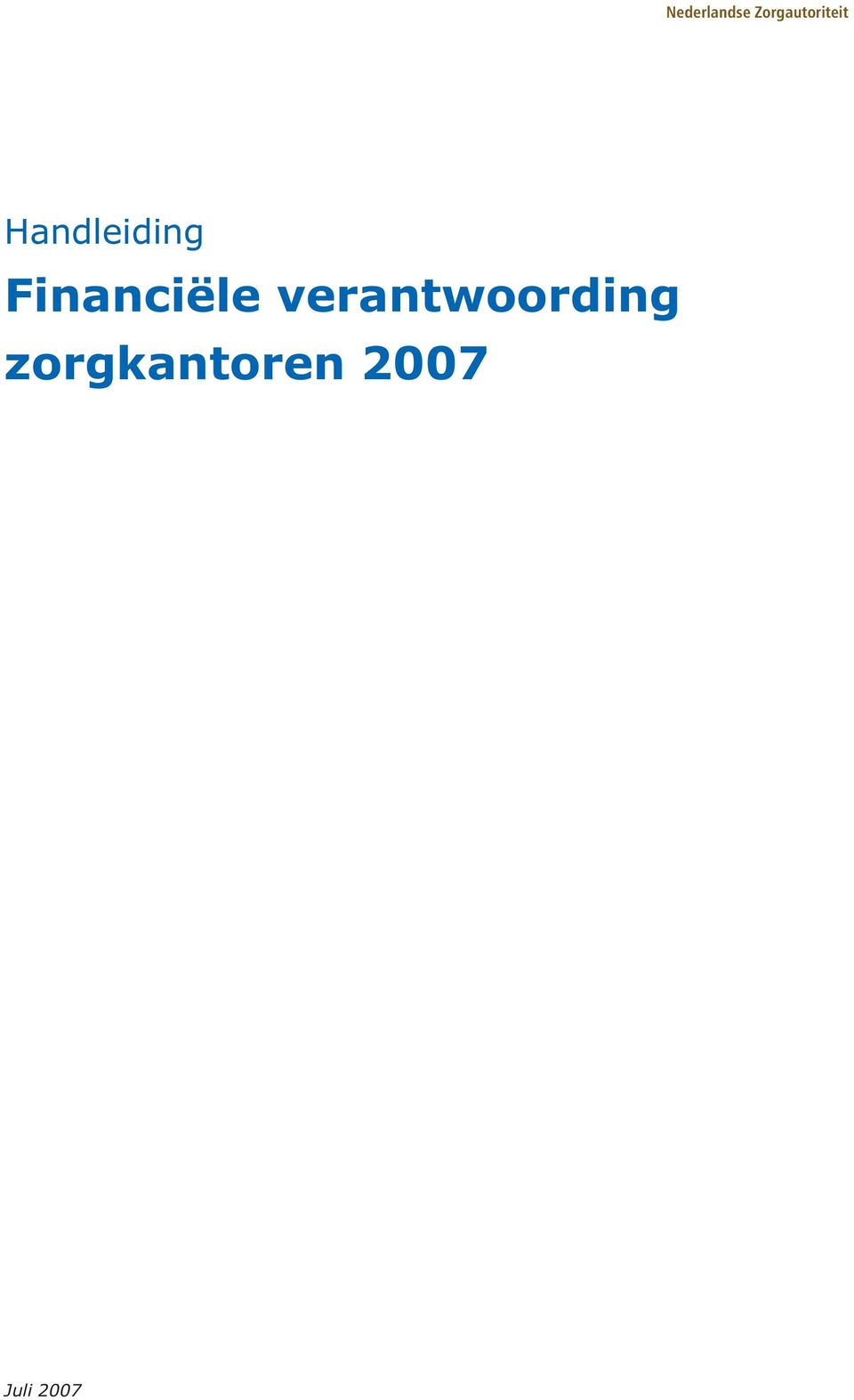 Handleiding Financiële