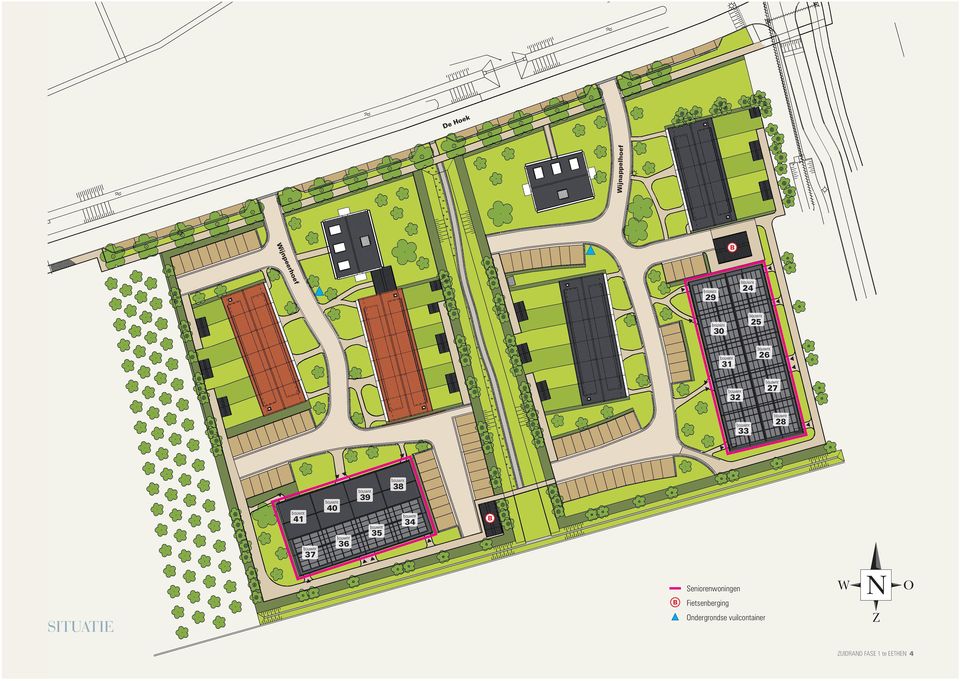 SITUATIE B Seniorenwoningen Fietsenberging