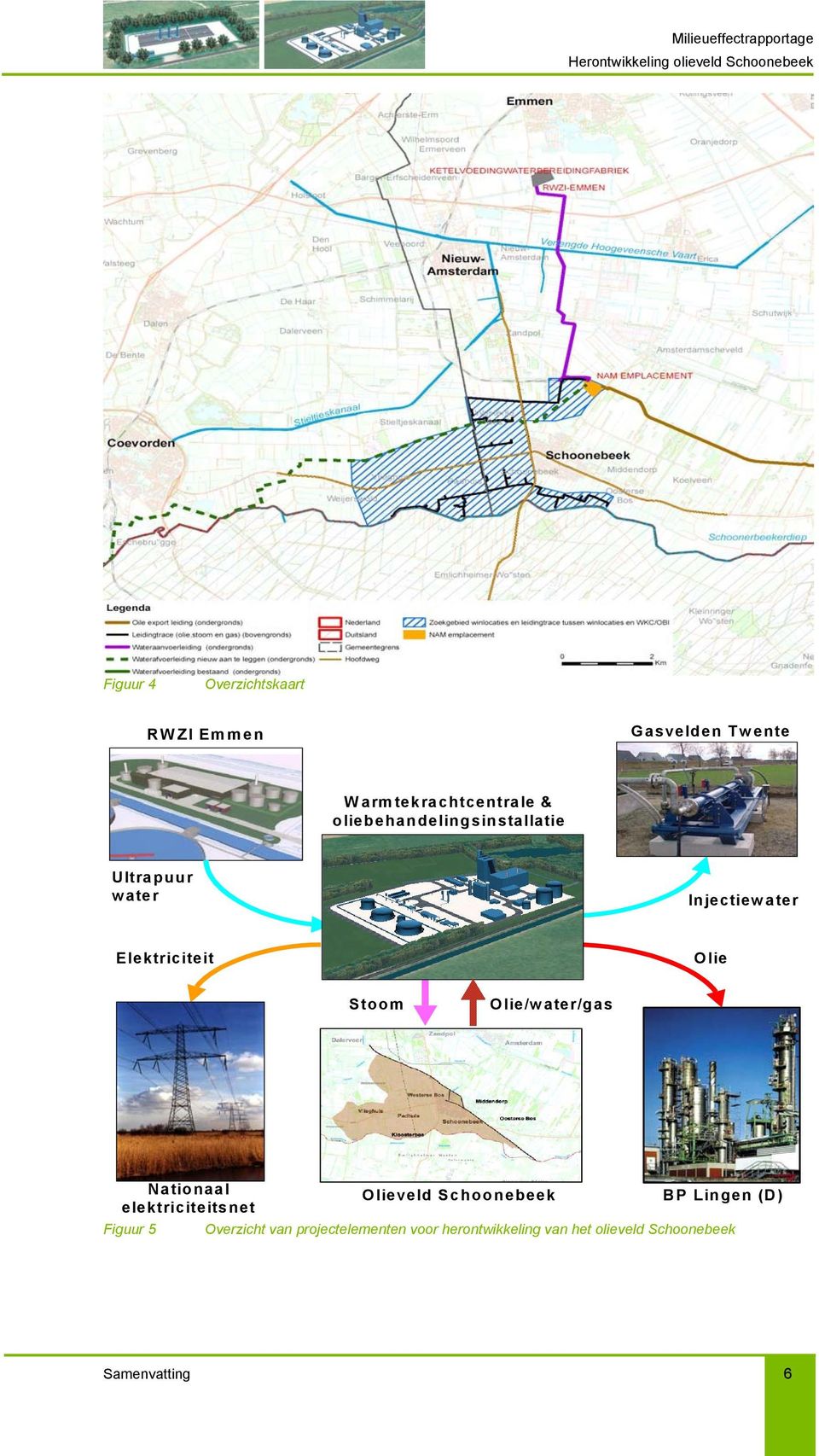 Stoom Olie/water/gas Nationaal Olieveld Schoonebeek BP Lingen (D) elektriciteitsnet