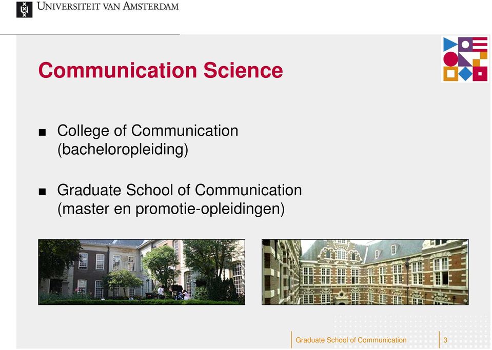 Graduate School of Communication (master
