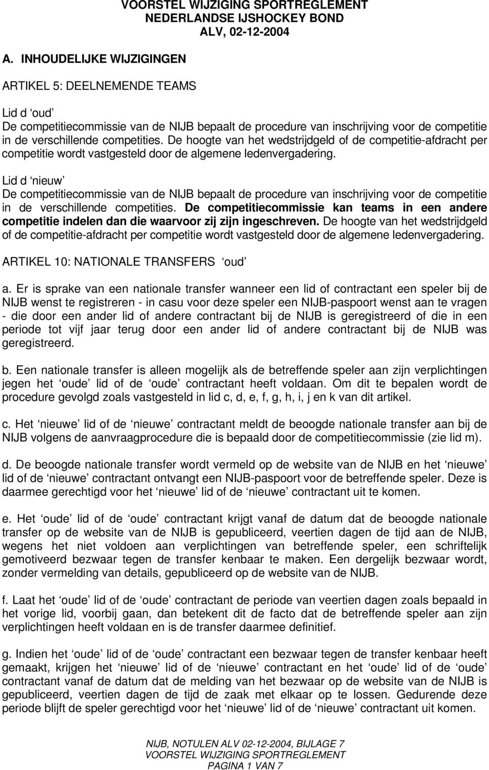 Lid d nieuw De competitiecommissie van de NIJB bepaalt de procedure van inschrijving voor de competitie in de verschillende competities.