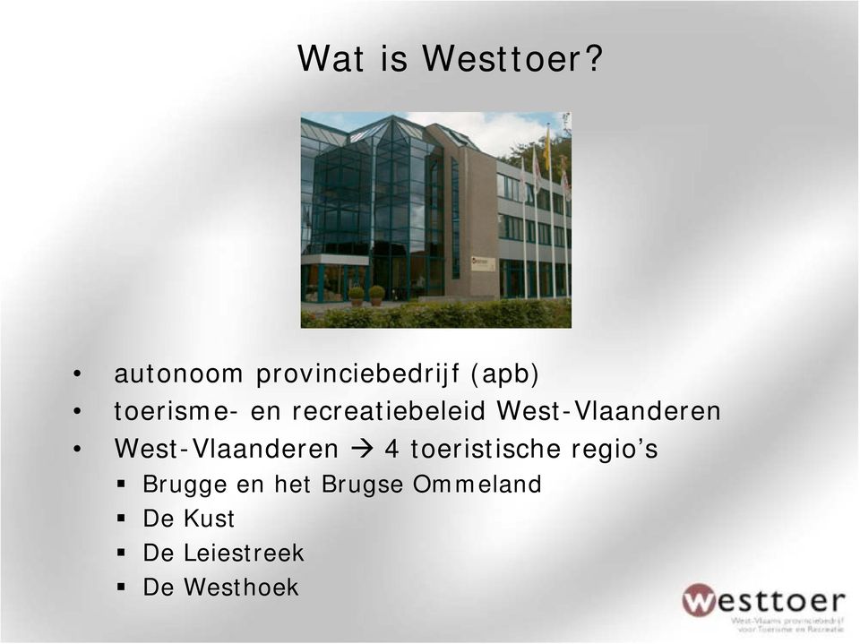 recreatiebeleid West-Vlaanderen West-Vlaanderen