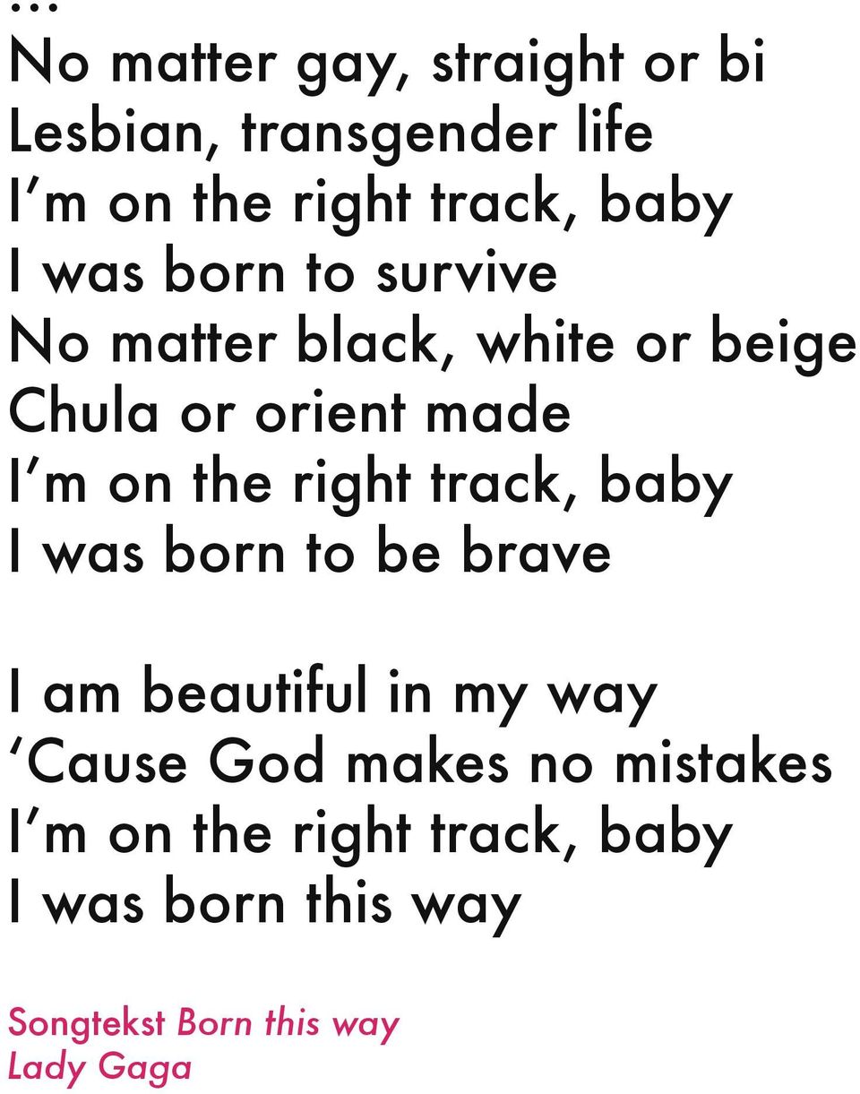 right track, baby I was born to be brave I am beautiful in my way Cause God makes no
