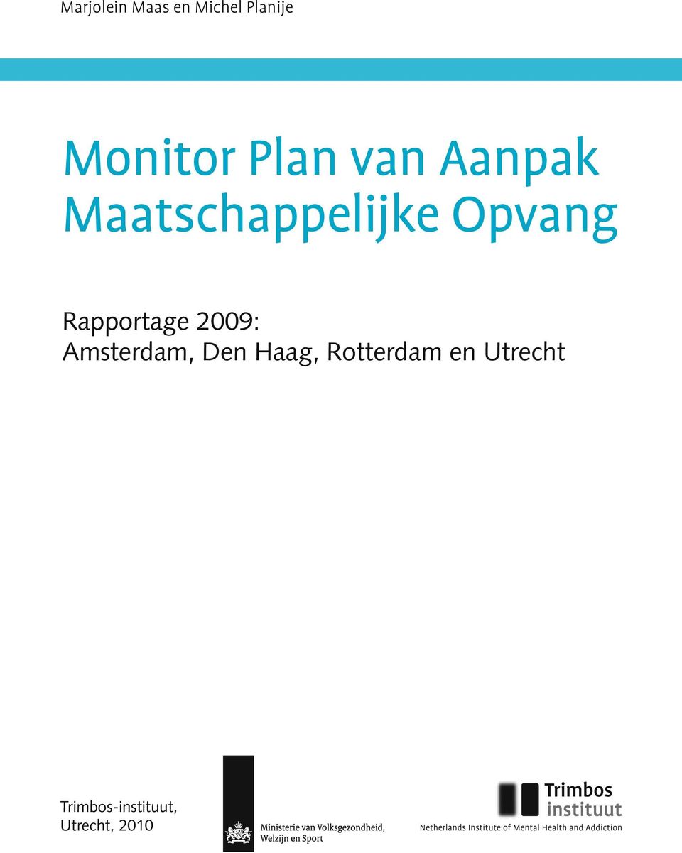 Maatschappelijke Opvang Rapportage