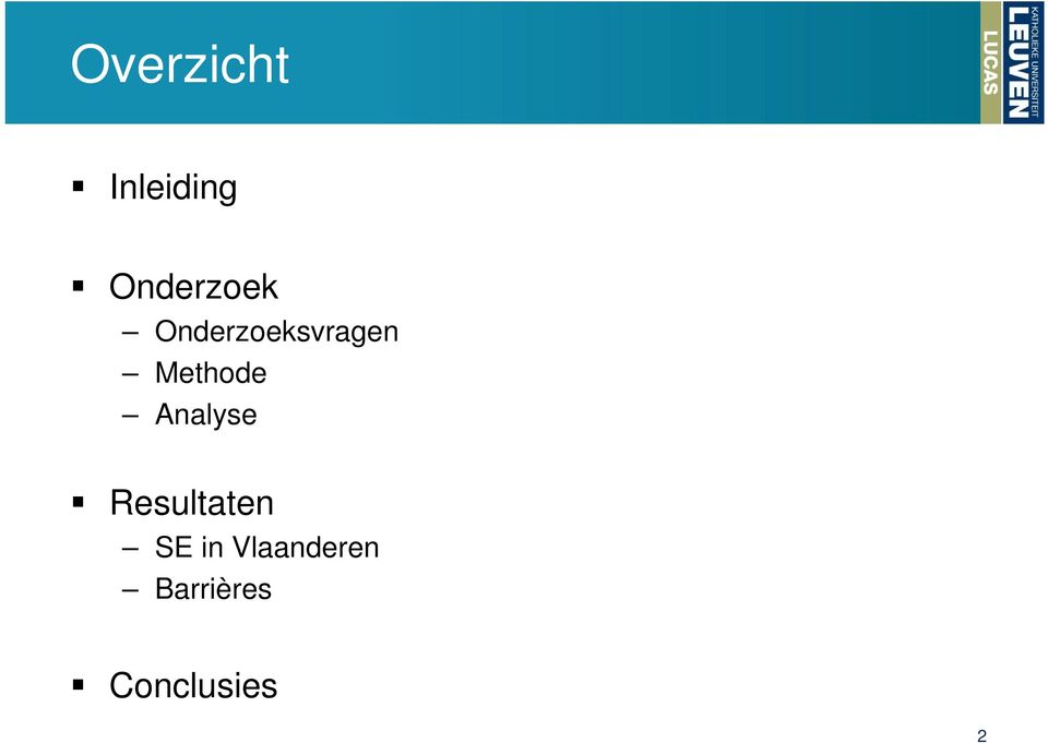 Methode Analyse Resultaten