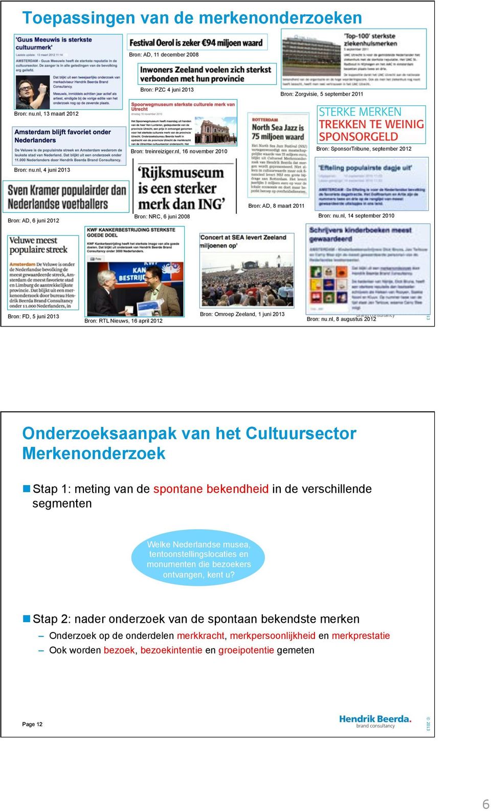 nl, 14 september 2010 Page 11 Bron: FD, 5 juni 2013 Bron: RTL Nieuws, 16 april 2012 Bron: Omroep Zeeland, 1 juni 2013 Bron: nu.
