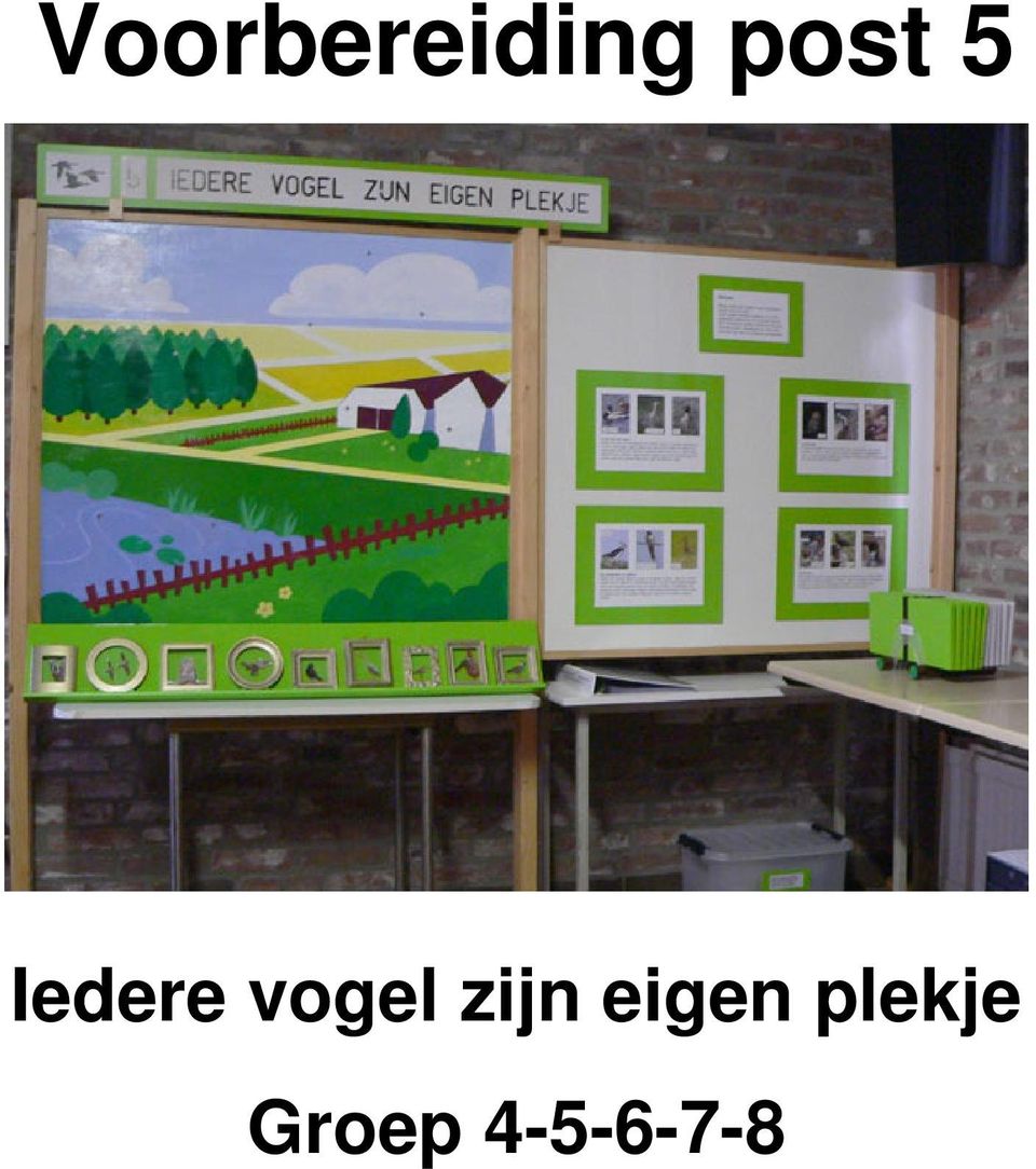 vogel zijn eigen