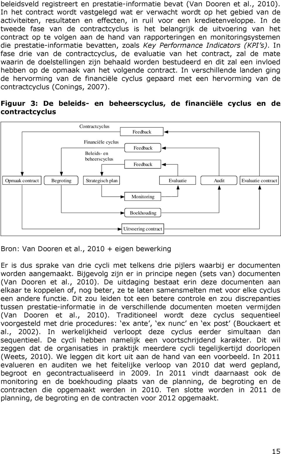 In de tweede fase van de contractcyclus is het belangrijk de uitvoering van het contract op te volgen aan de hand van rapporteringen en monitoringsystemen die prestatie-informatie bevatten, zoals Key