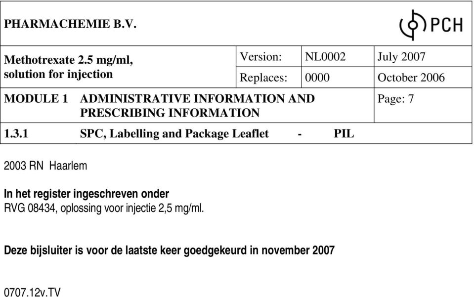 injectie 2,5 mg/ml.