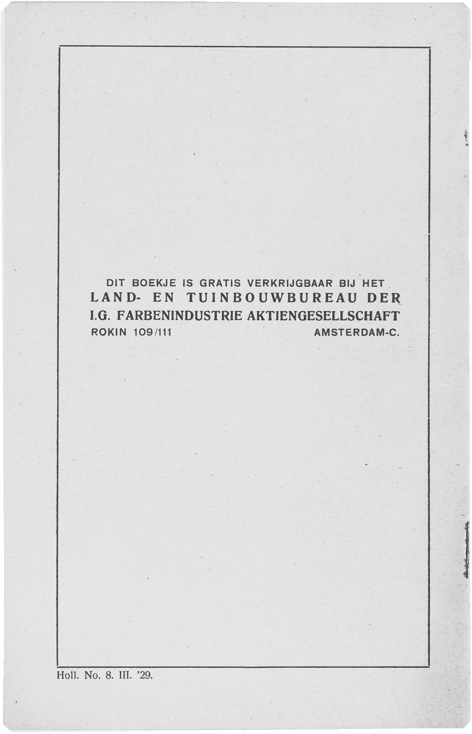 FARBENINDÜSTRIE AKTIENGESELLSCHAFT