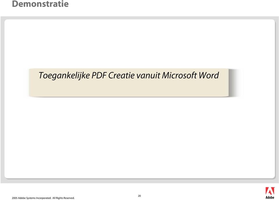 PDF Creatie
