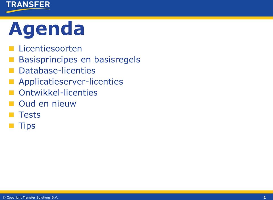 Database-licenties
