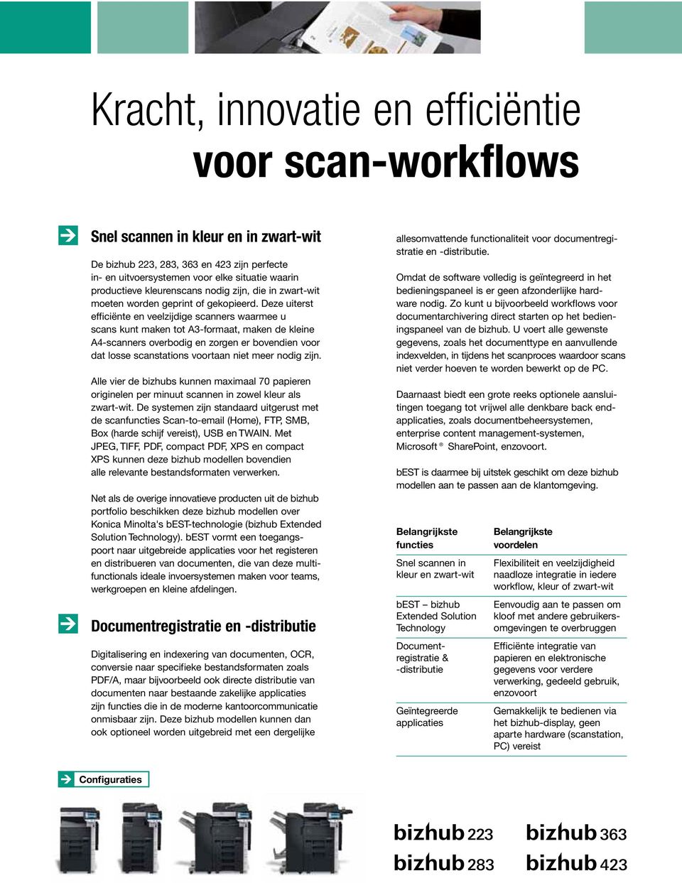 Deze uiterst efficiëte e veelzijdige scaers waarmee u scas kut make tot A3-formaat, make de kleie A4-scaers overbodig e zorge er bovedie voor dat losse scastatios voortaa iet meer odig zij.