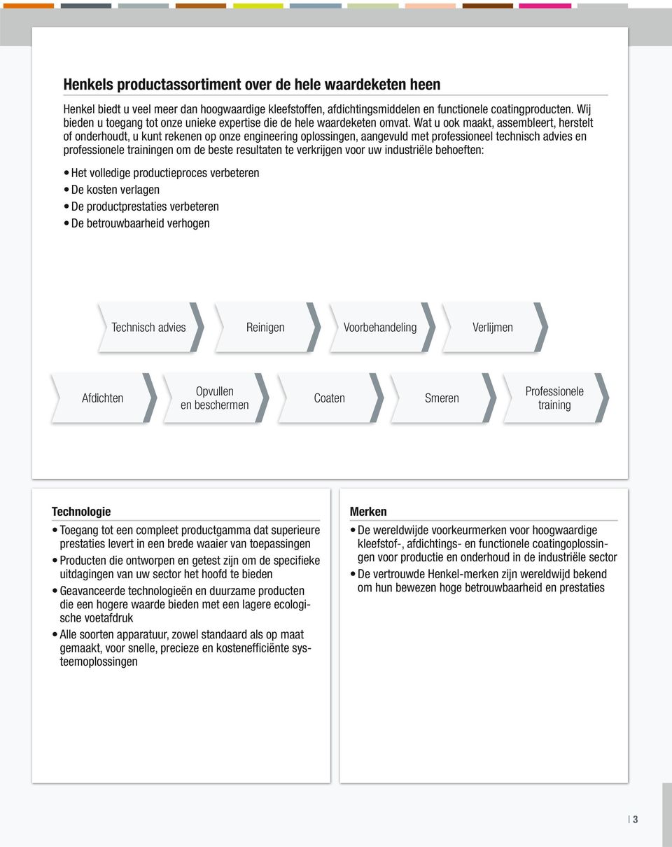 Wat u ook maakt, assembleert, herstelt of onderhoudt, u kunt rekenen op onze engineering oplossingen, aangevuld met professioneel technisch advies en professionele trainingen om de beste resultaten