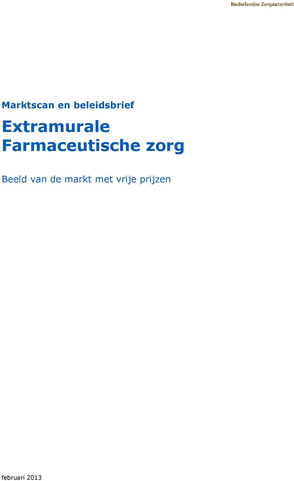 zorg Beeld van de markt