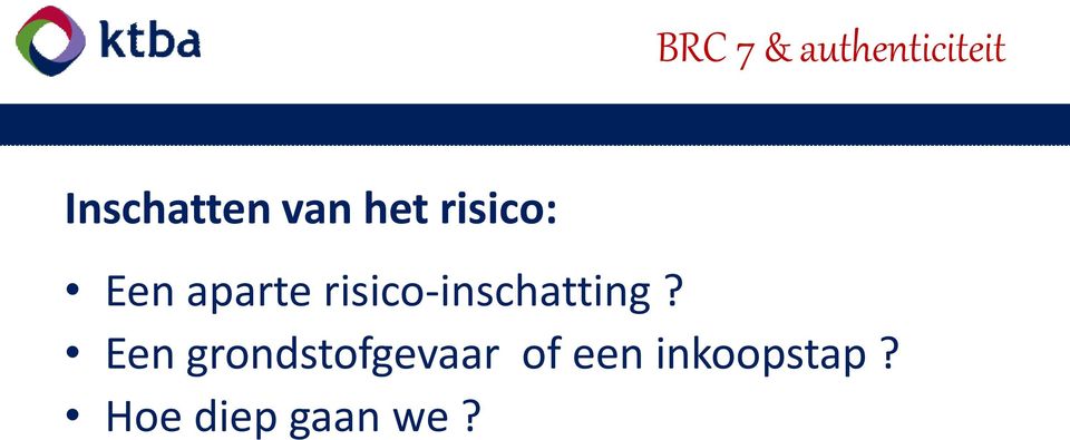 risico-inschatting?