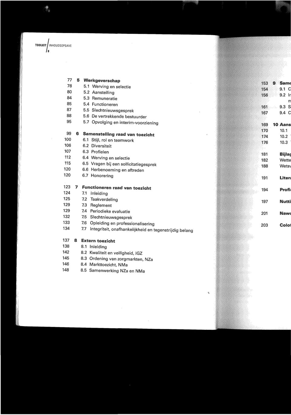 2 Diversiteit 6.3 Profielen 6.4 Werving en selectie 6.5 Vragen bij een sollicitatiegesprek 6.6 Herbenoeming en aftreden 6.7 Honorering 170 174 176 181 182 188 191 10 1 10.2 10.