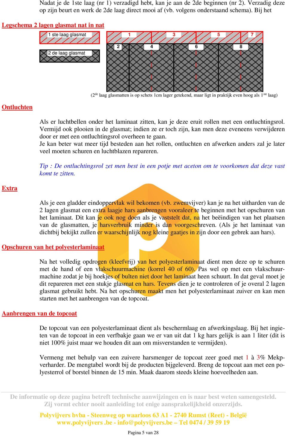 laag) Ontluchten Als er luchtbellen onder het laminaat zitten, kan je deze eruit rollen met een ontluchtingsrol.