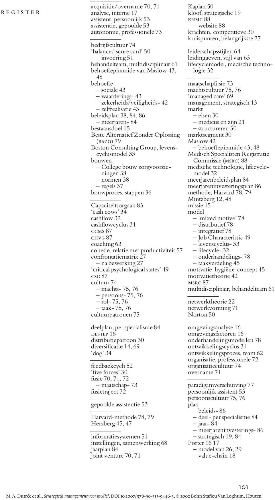 bestaansdoel 15 Beste Alternatief Zonder Oplossing (bazo) 79 Boston Consulting Group, levenscyclusmodel 33 bouwen College bouw zorgvoorzieningen 38 normen 38 regels 37 bouwproces, stappen 36