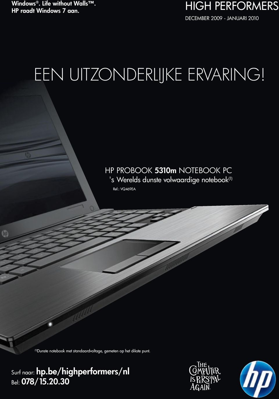 HP PROBOOK 50m NOTEBOOK PC 's Werelds dunste volwaardige notebook