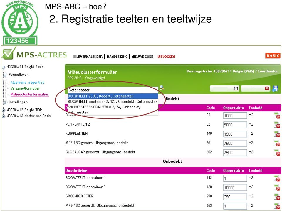 Registratie