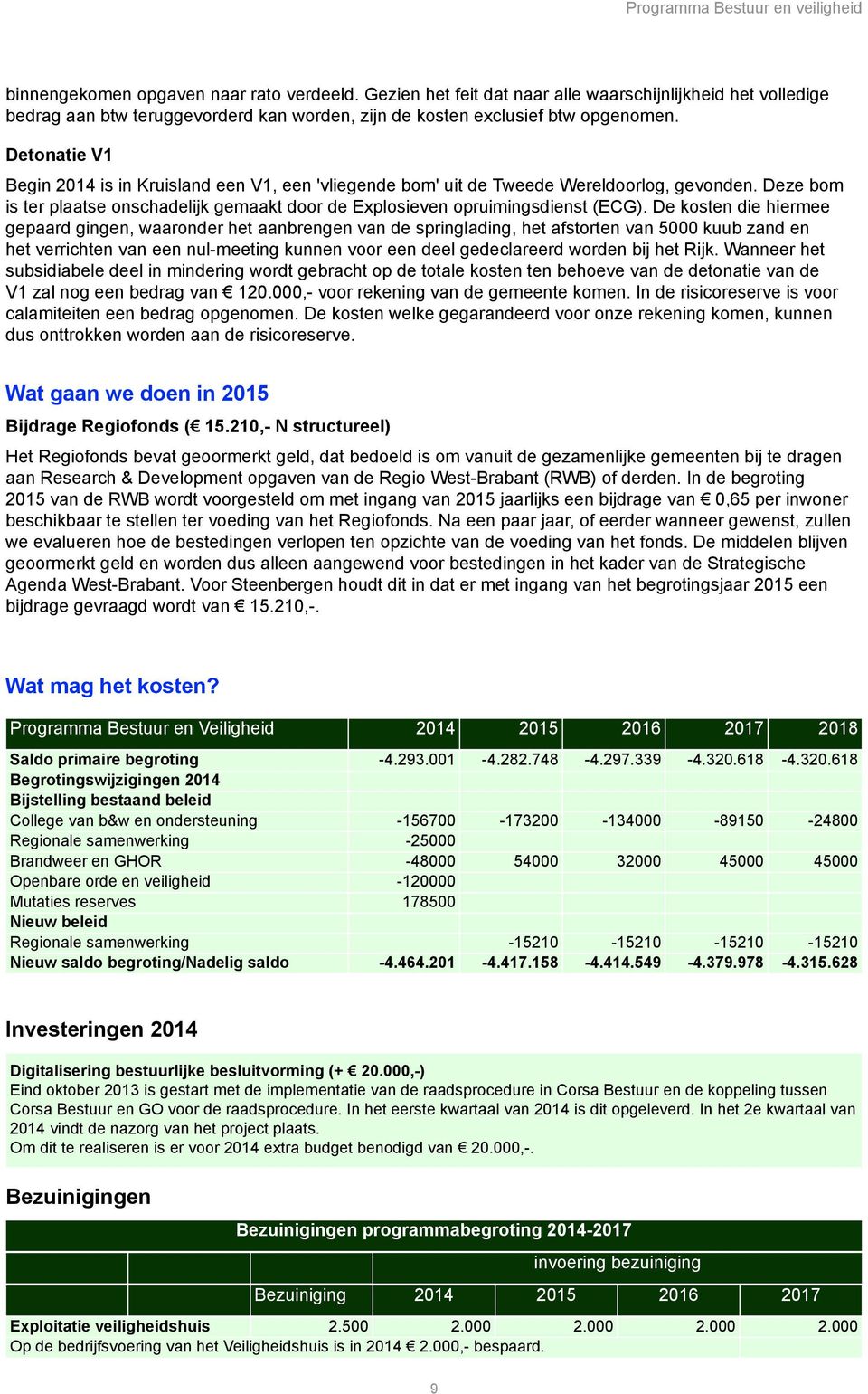 Detonatie V1 Begin 2014 is in Kruisland een V1, een 'vliegende bom' uit de Tweede Wereldoorlog, gevonden. Deze bom is ter plaatse onschadelijk gemaakt door de Explosieven opruimingsdienst (ECG).