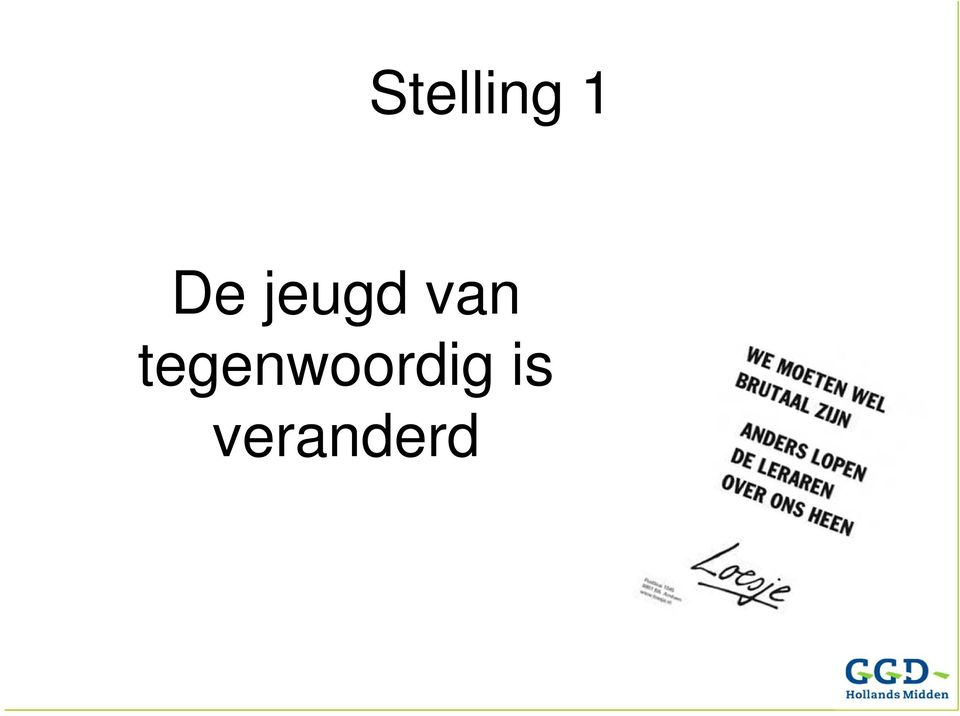 tegenwoordig