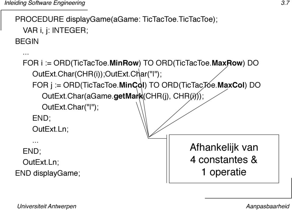 MinCol) TO ORD(TicTacToe.MaxCol) DO!!!!!OutExt.Char(aGame.getMark(CHR(j), CHR(i)));!!!!!OutExt.Char(" ");!