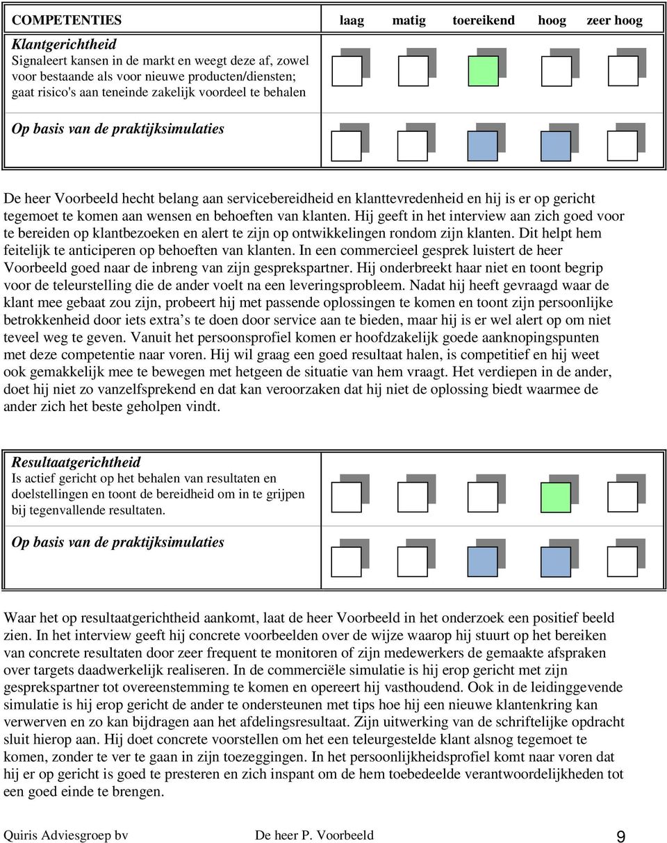 Hij geeft in het interview aan zich goed voor te bereiden op klantbezoeken en alert te zijn op ontwikkelingen rondom zijn klanten. Dit helpt hem feitelijk te anticiperen op behoeften van klanten.