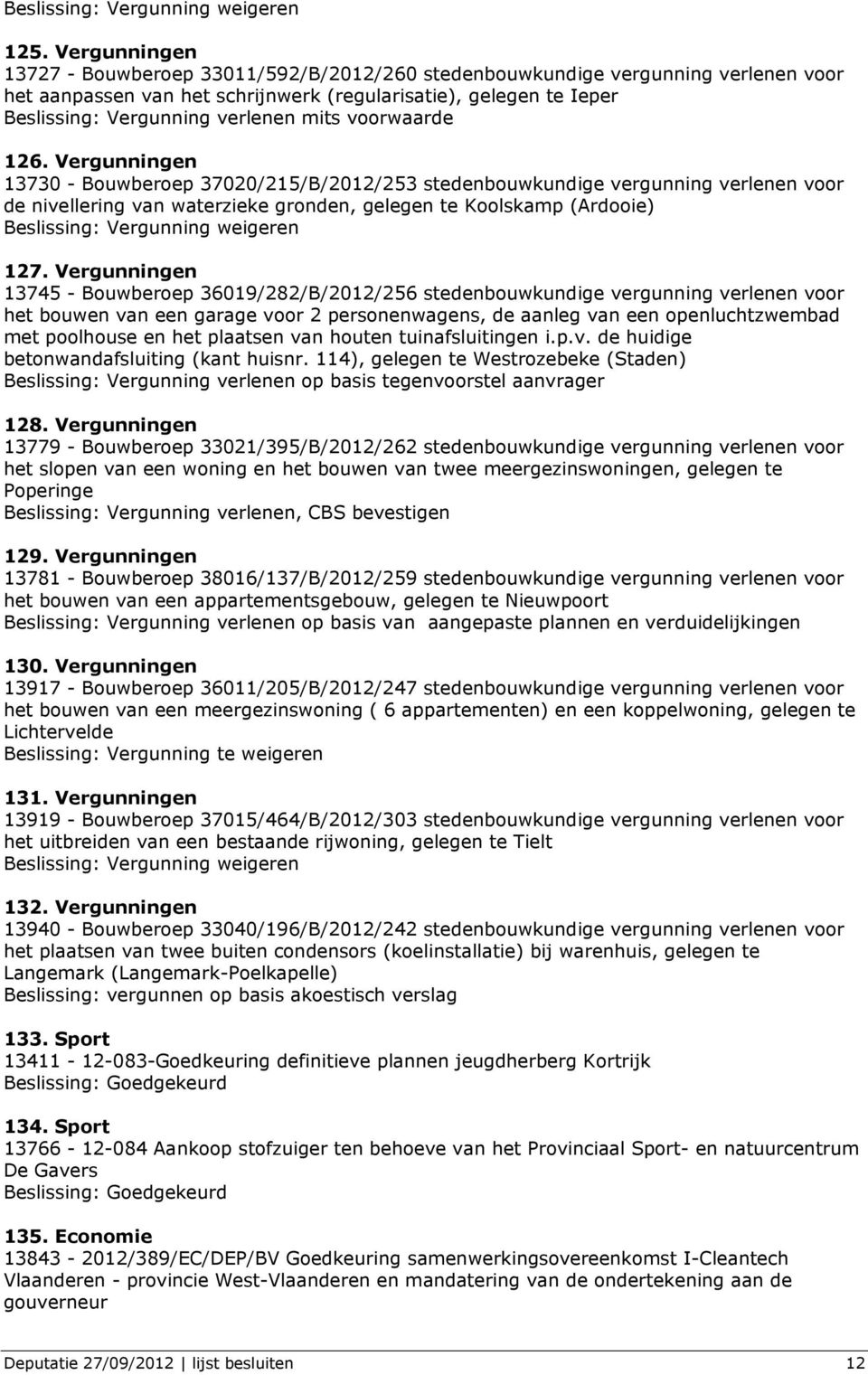 mits voorwaarde 126.