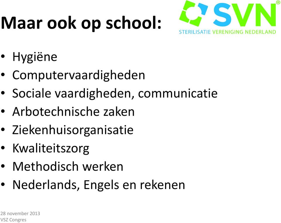 communicatie Arbotechnische zaken