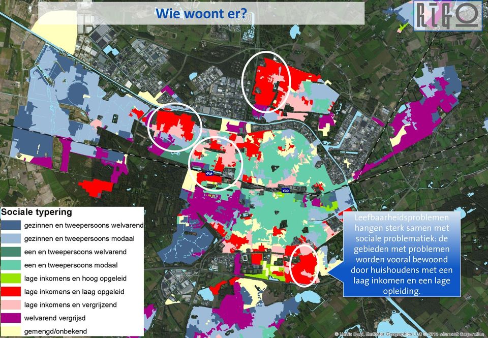 sociale problematiek: de gebieden met problemen