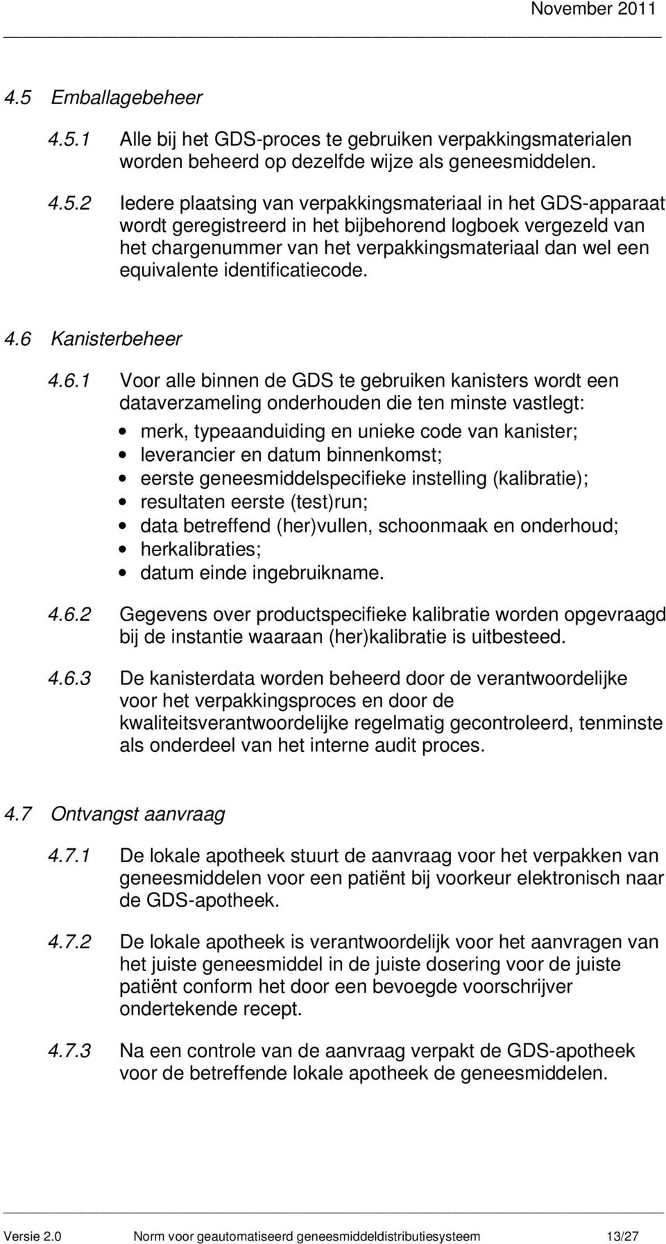 Kanisterbeheer 4.6.