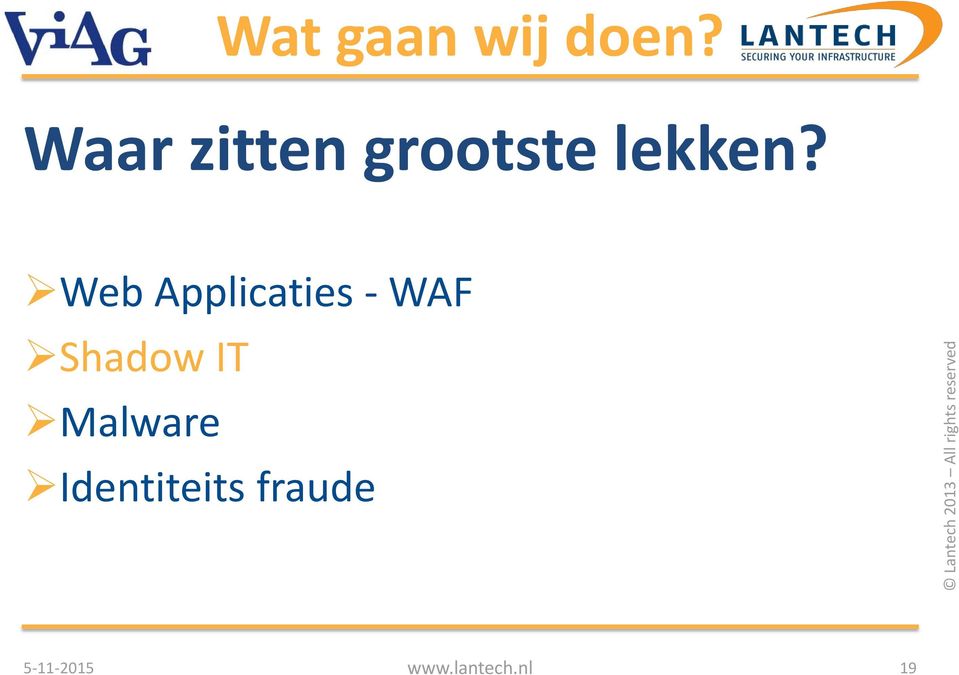 Web Applicaties - WAF