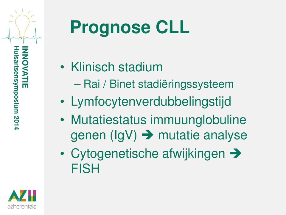 Lymfocytenverdubbelingstijd Mutatiestatus