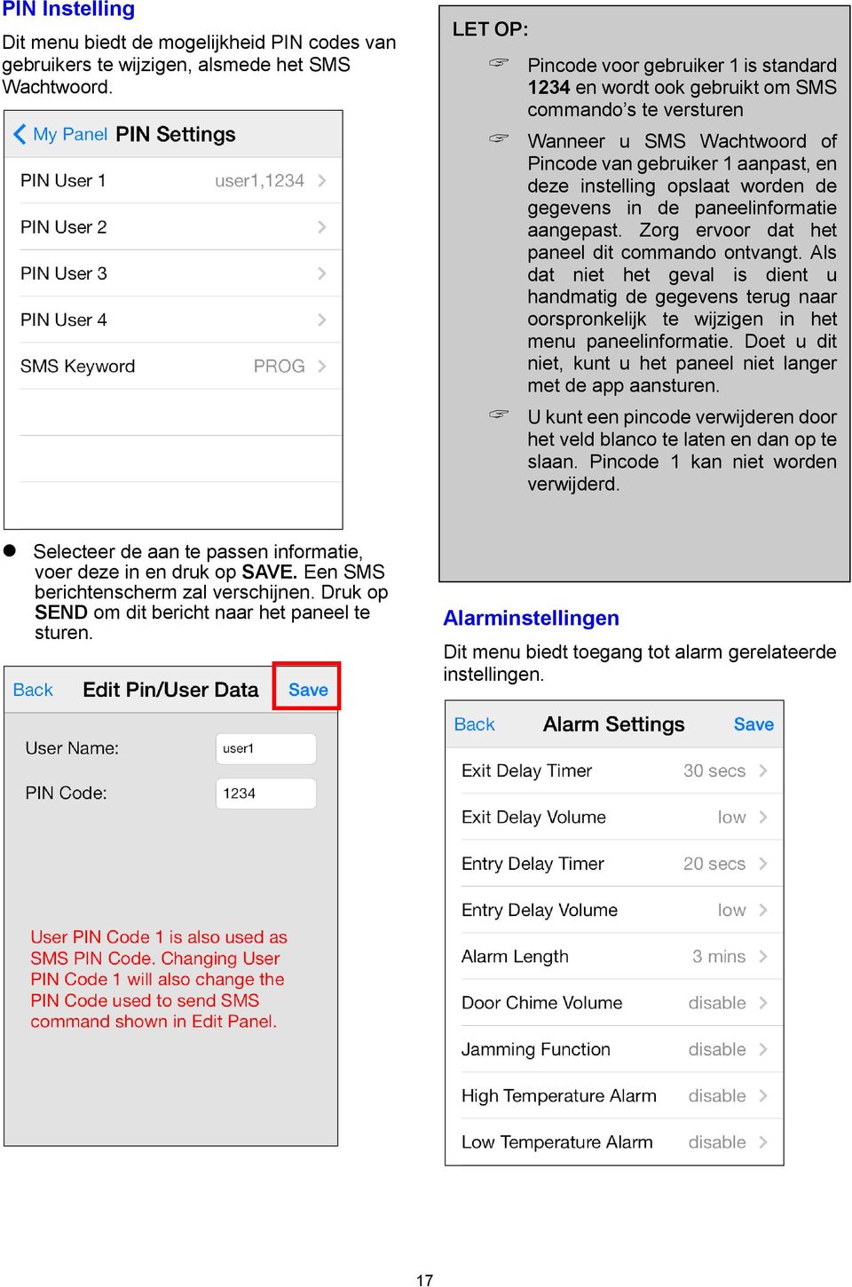 de gegevens in de paneelinformatie aangepast. Zorg ervoor dat het paneel dit commando ontvangt.