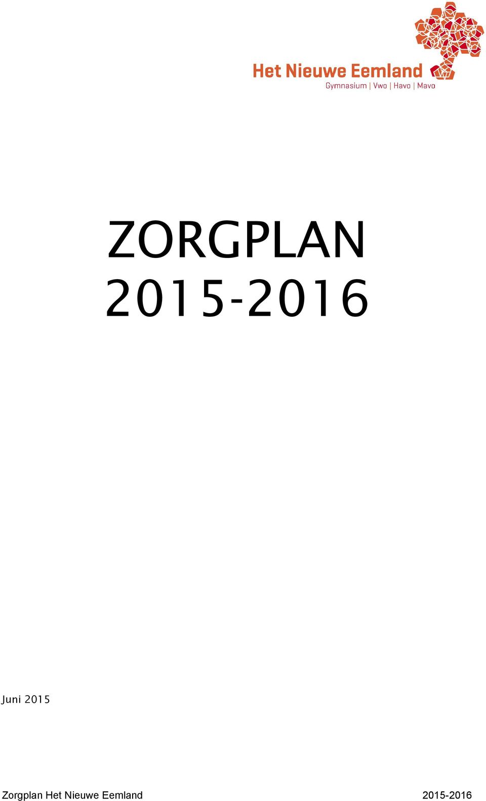 2015 Zorgplan