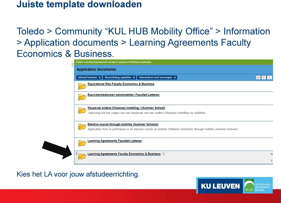 documents > Learning Agreements Faculty Economics
