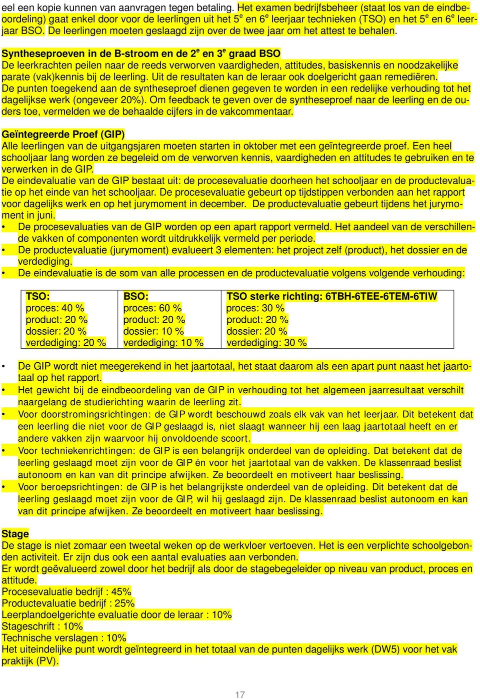 De leerlingen moeten geslaagd zijn over de twee jaar om het attest te behalen.