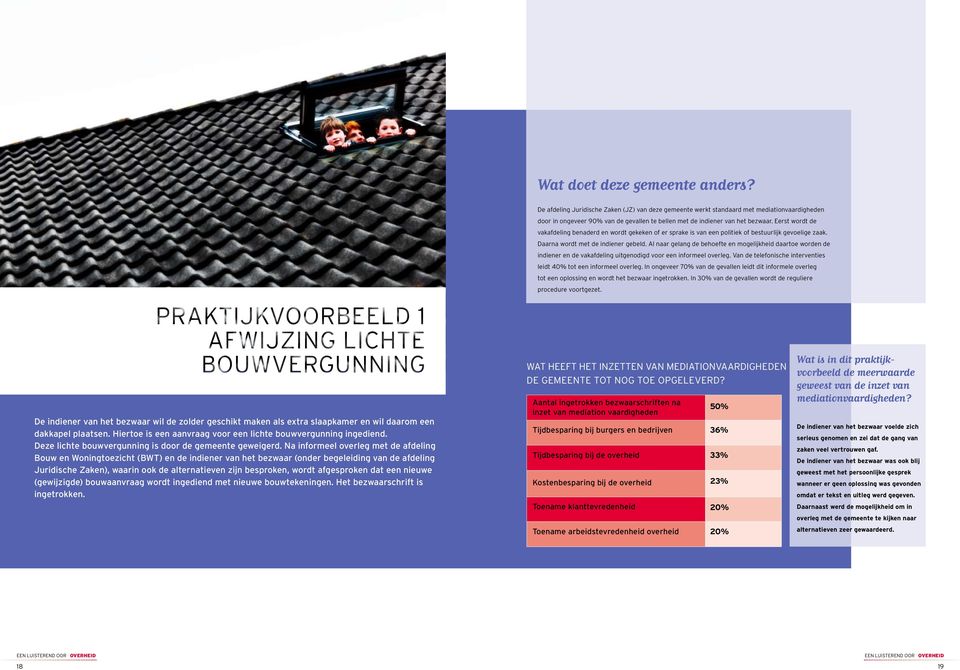 Eerst wordt de vakafdeling benaderd en wordt gekeken of er sprake is van een politiek of bestuurlijk gevoelige zaak. Daarna wordt met de indiener gebeld.