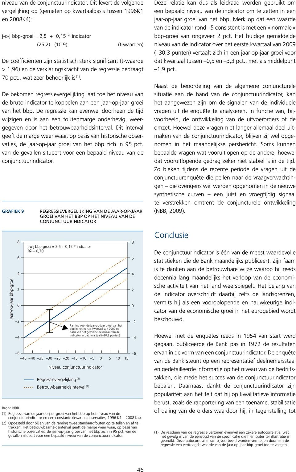 significant (t-waarde > 1,96) en de verklaringskracht van de regressie bedraagt 7 pct., wat zeer behoorlijk is (1).