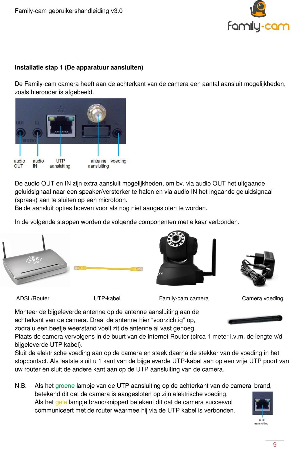 via audio OUT het uitgaande geluidsignaal naar een speaker/versterker te halen en via audio IN het ingaande geluidsignaal (spraak) aan te sluiten op een microfoon.