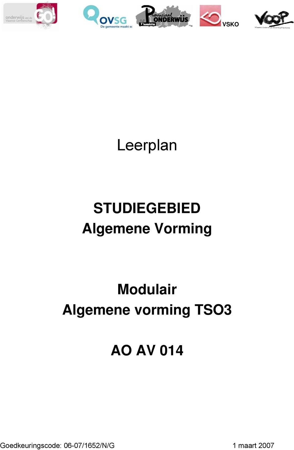 Algemene vorming TSO3 AO AV 014